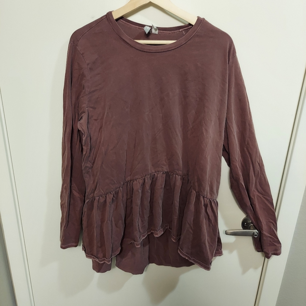 Asos size 18 long sleeve peplum